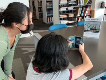 Parent and child using augmented reality
