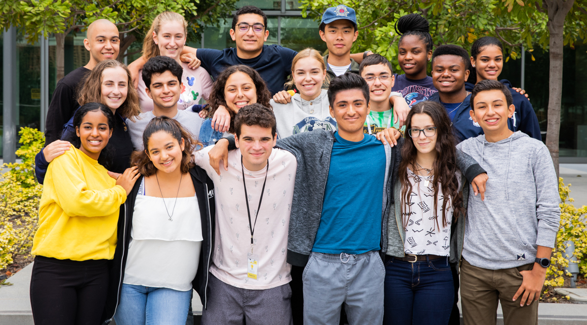 Image of a group of students standing together