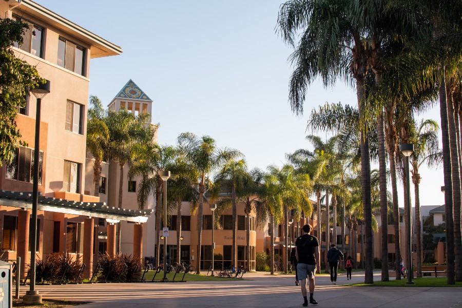 Image of residence halls on campus.