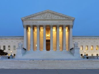 Supreme Court at dusk