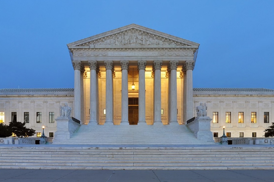 Supreme Court at dusk