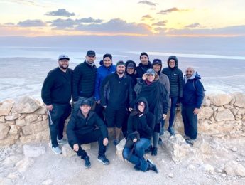 A sunset hike to the top of Masada
