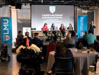 panels for an event hosted by LMU Loyola Law School's Coelho Center for Disability Law, Policy, and Innovation