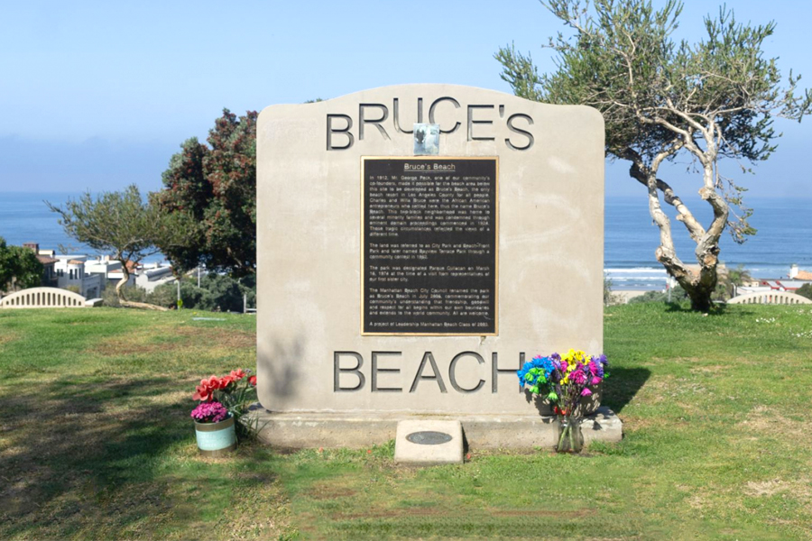Bruce's Beach plaque