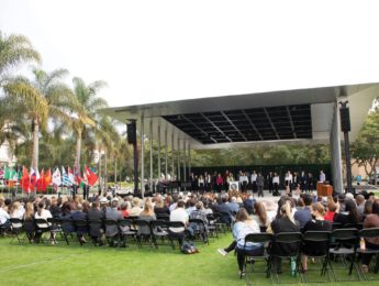 Image of an outdoor event at LMU
