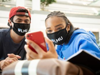 Image of students in masks
