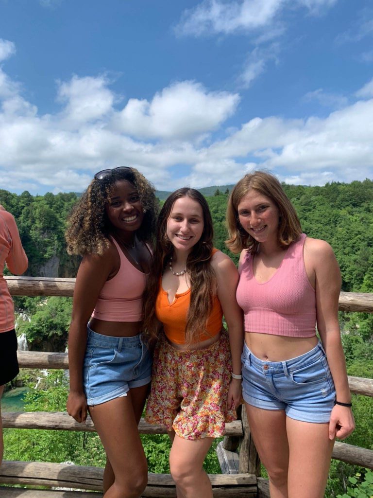 LMU Summer in Croatia students at the Plitvice National Park