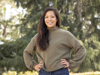 Portrait photo of Clarissa Bernardo, a graduate student studying computer science