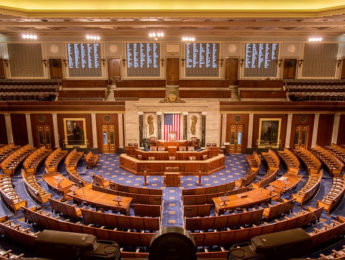 Interior of US Capitol; House floor