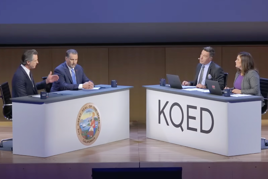 California gubernatorial debate between Gov. Gavin Newsom and State Senator Brian Dahle