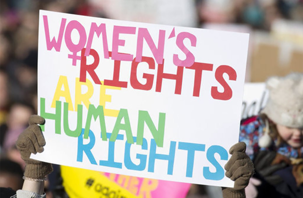Image of a Women's Rights Sign
