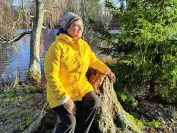 Margaret Trotta Tuomi outdoors in Finland