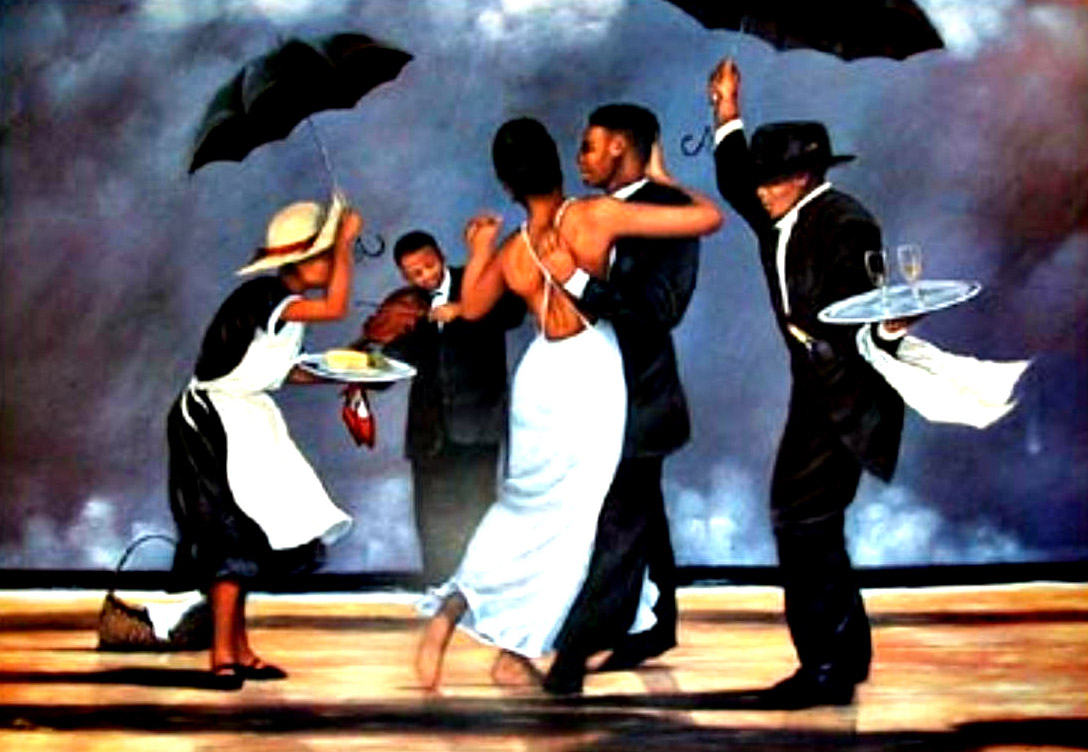 The painting Rain Dance, by Sidney Carter