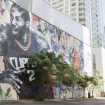 A mural of the Clippers star Kawhi Leonard by the artist Mr. Brainwash in downtown Los Angeles. Morgan Lieberman for The New York Times