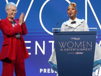 Jamie Lee Curtis (left) and Janelle Monáe Presley Ann/The Hollywood Reporter/Getty Images