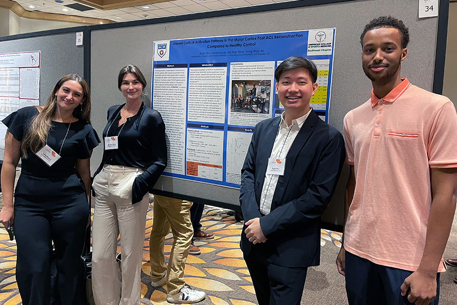 HHSC Students present a research poster at a conference