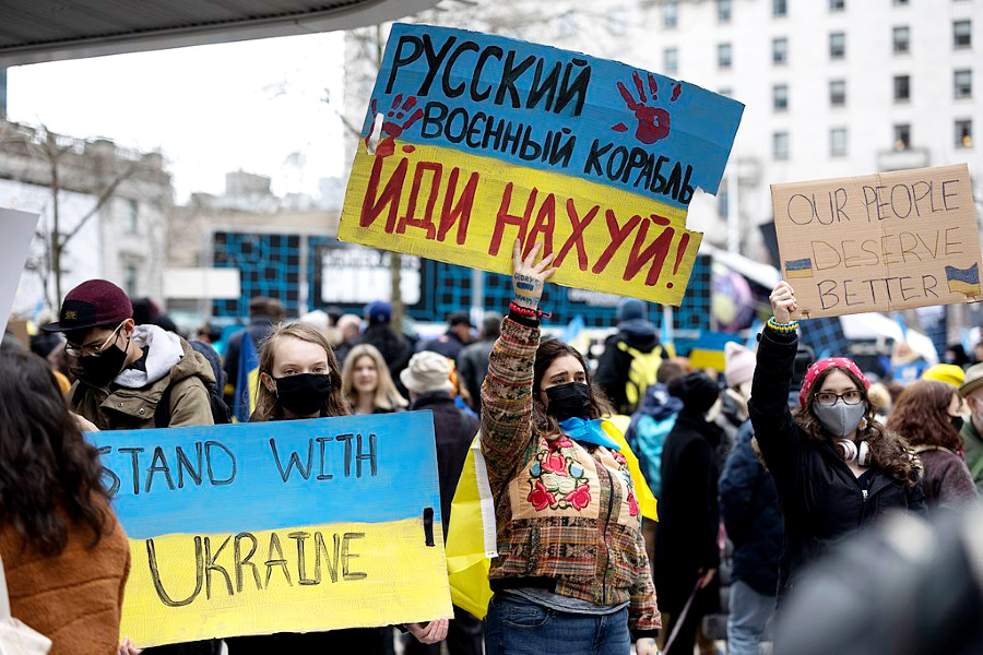 Ukraine War protesters
