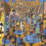 National Gallery of Art: Jacob Lawrence, Street to Mbari, 1964, Gift of Mr. and Mrs. James T. Dyke, 1993.18.1