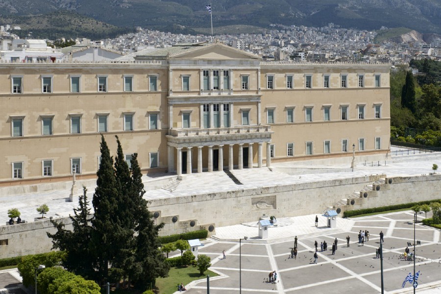 Hellenic parliament in Athens