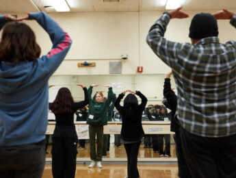 LMU student dancers in Community Dance Project