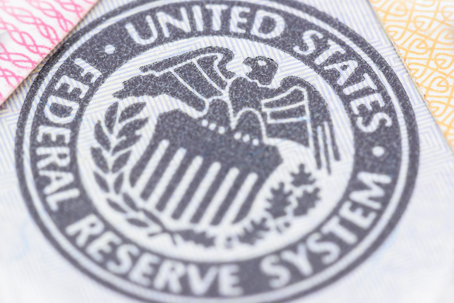 Closeup image : Seal of the Federal Reserve System
