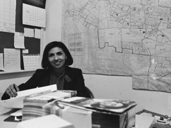 Gloria Molina in her office in 1982.