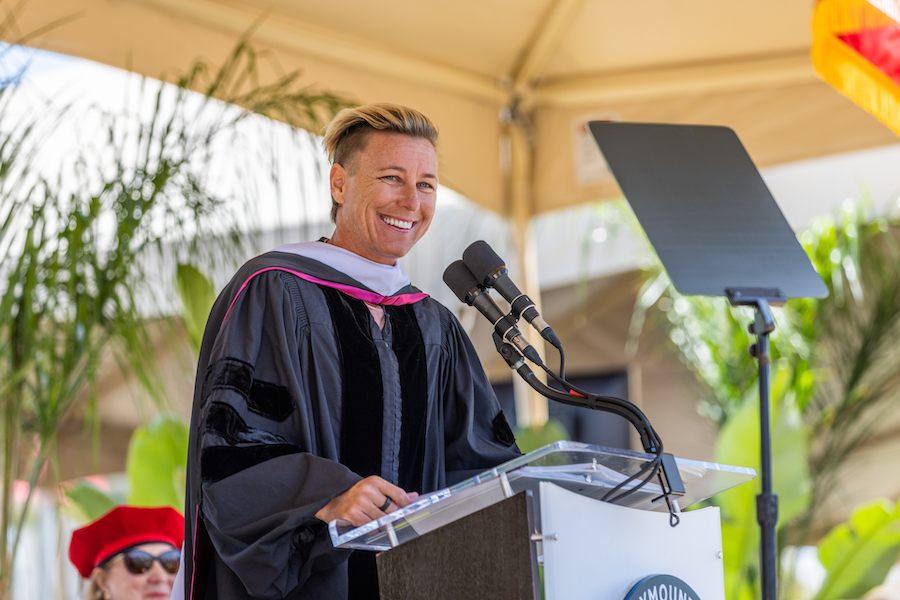 Abby Wambach at 2022 Undergraduate Commencement