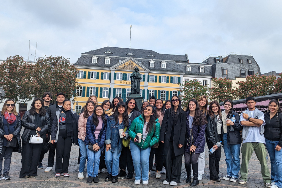 The 2023 First to Go Abroad group in Bonn, Germany