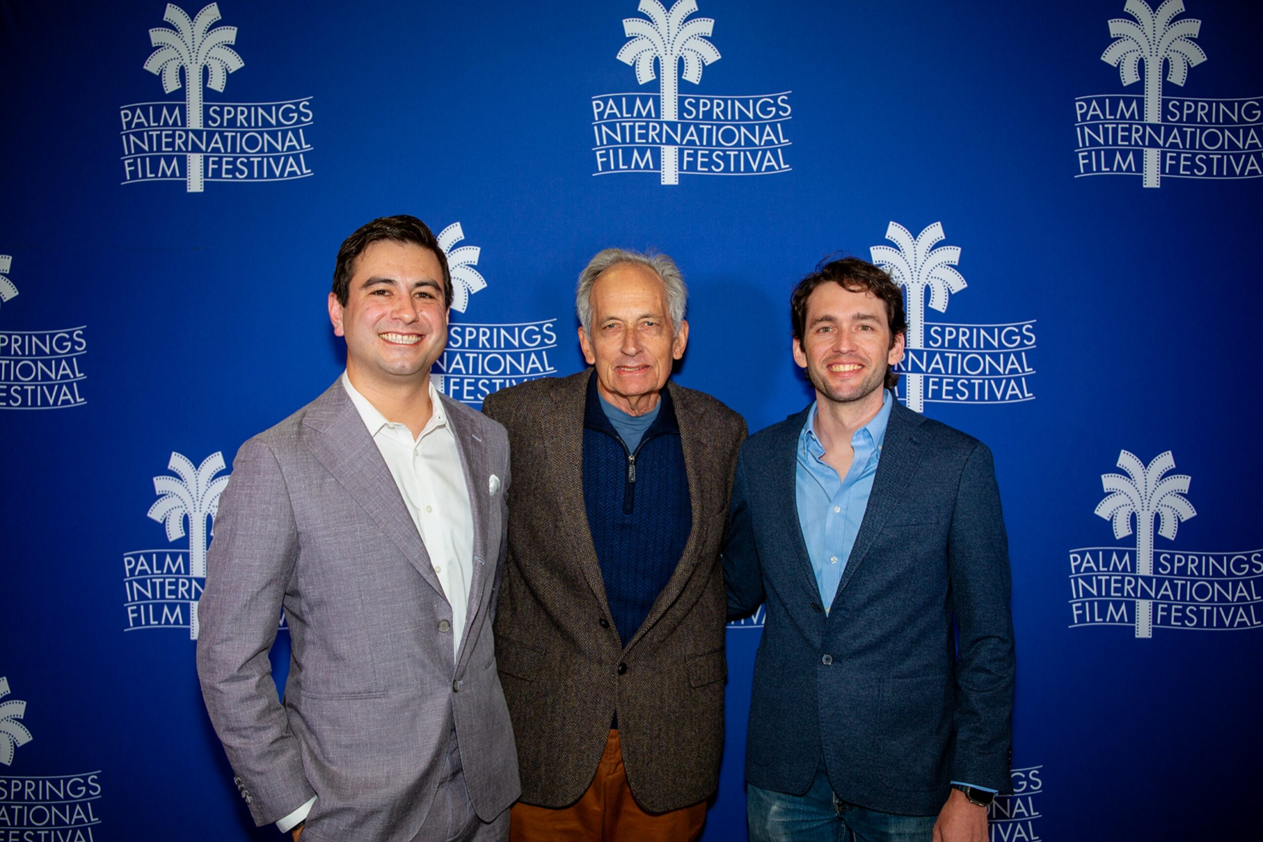 "Bad Faith" co-writer/ co-editor Alec Baer ’16, director/ producer LMU School of Film and Television Professor Stephen Ujlaki, and co-director/ co-producer Chris Jones ’15 at the Palm Springs International Film Festival, where the film was nominated for Best Documentary and was an audience choice selection for Best of Festival.
