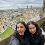 Sophia Ordubegian (POLS ’26) and Karen Medrano (HIST and ECON ’25) in Oxford, UK.