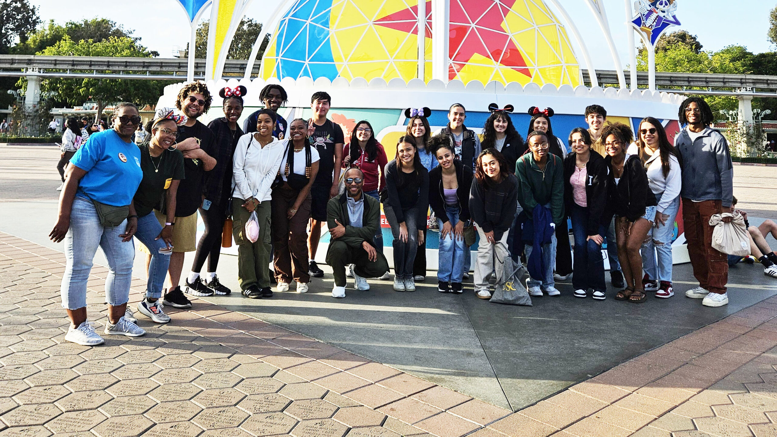 ACE Students & chaperones at Disneyland